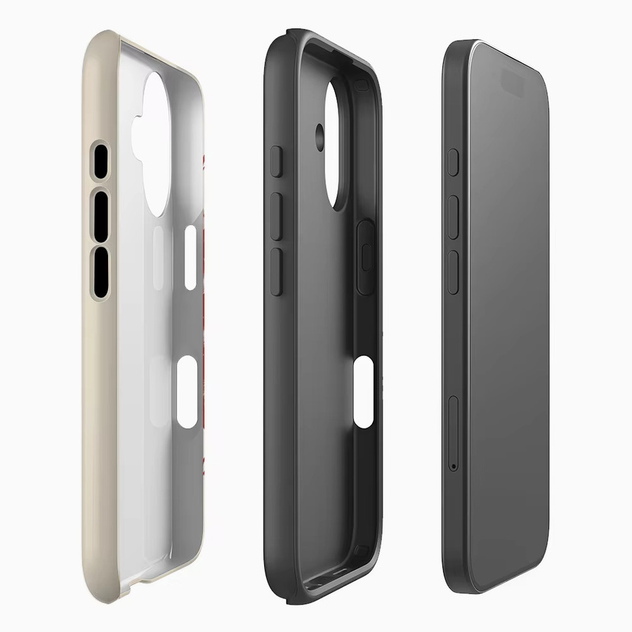 Vintage Erdbeere Handyhülle für Apple iPhone 17 16 15 14 13 12 Pro Max Plus mit doppelschichtiger Rückseite in Multicolour - Bild 2