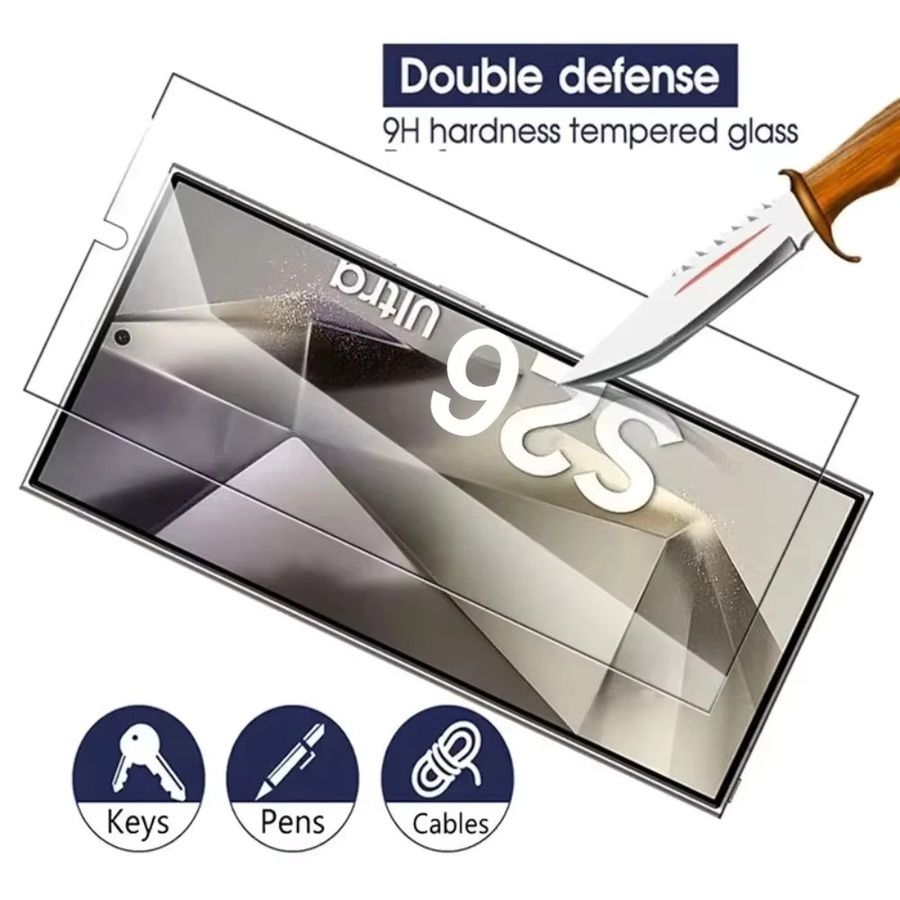 Displayschutzfolie für Samsung Galaxy S26 Ultra, S25 Plus, S24 Plus und S23 Plus, transparent, 1–4 Stück, mit Fingerabdruck-Unterstützung und Kratzschutz - Bild 2