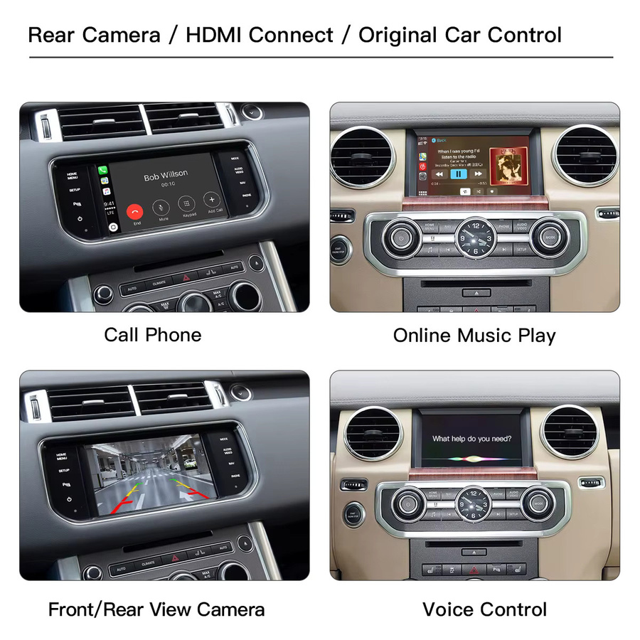 CARABC Drahtlose CarPlay und Android Auto Verbindung für Land Rover und Jaguar, Schwarz - Bild 5