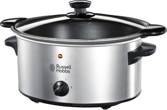 Russell Hobbs Cook@Home Schongarer in Edelstahl und Schwarz - Bild 1