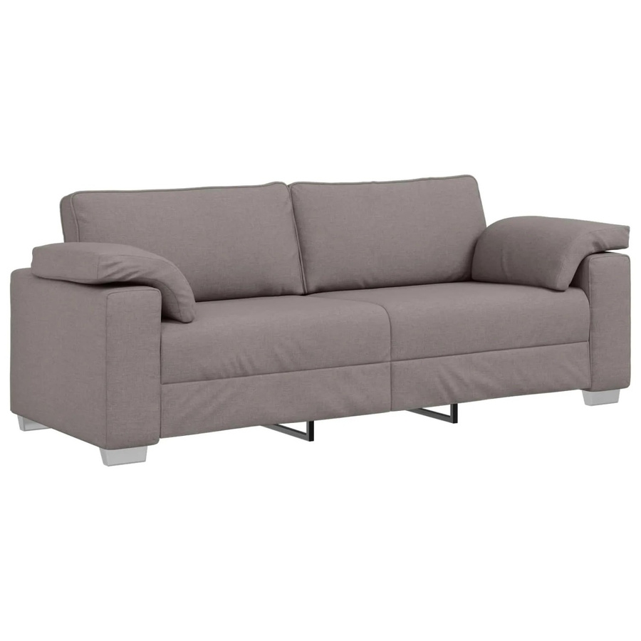 vidaXL Sofa in Taupe mit Stoffbezug, B/T/H: 219 x 80 x 82 cm - Bild 2