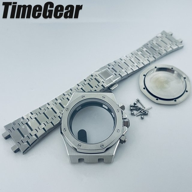 AETEEY Uhrenteile Gehäuse 41mm, Saphirglas, für VK63A VK64 Uhrwerk - Bild 1