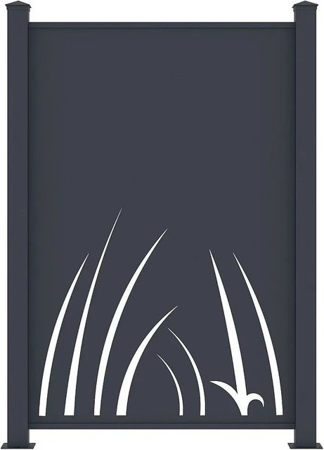 Brameno Zaun aus Aluminium in Anthrazitgrau Höhe: 102,5 cm - Bild 1