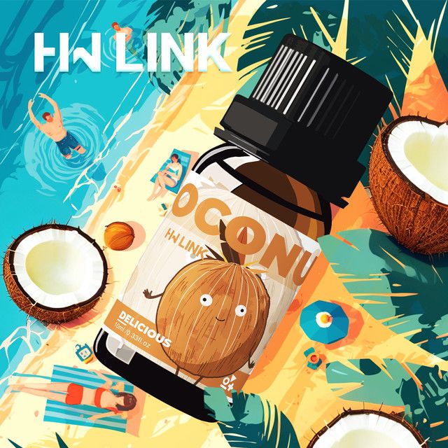 HWLINK Ätherisches Kokosnussöl zur Aromatherapie und Hautpflege, 10 ml - Bild 1