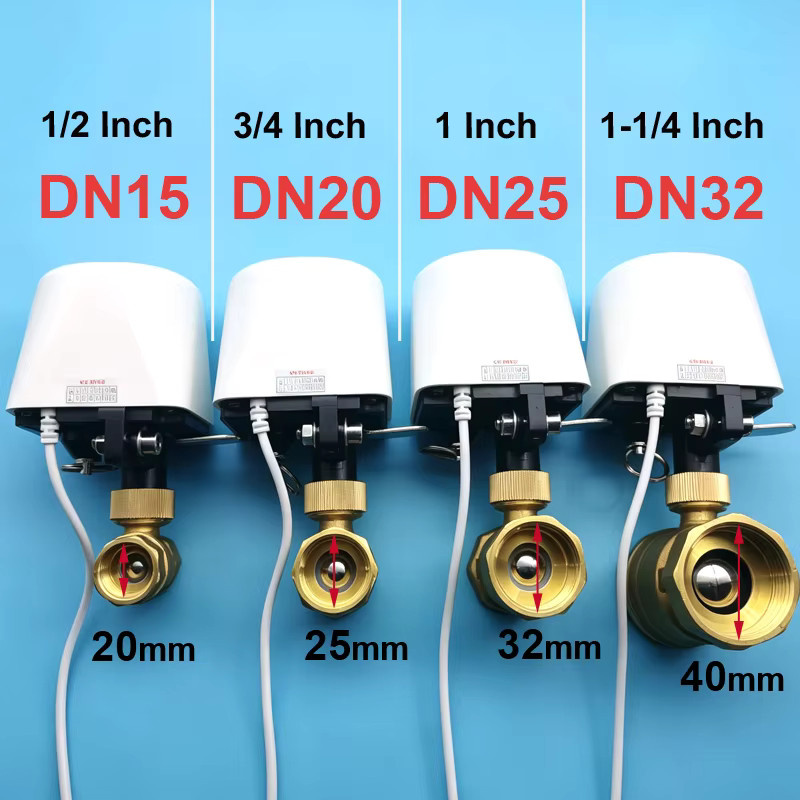 Tuya Zigbee WLAN Wasserventil für die Gartenbewässerung mit Timer und automatischer Wasserstopp-Steuerung, Weiß, DN32 - Bild 2