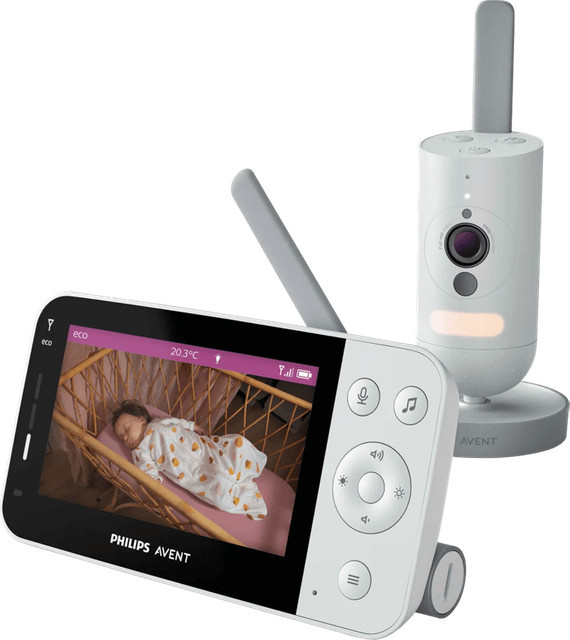 Philips Avent Babyphone Connected mit Kamera SCD953/26 in Weiß und Grau mit App-Steuerung und WLAN - Bild 2