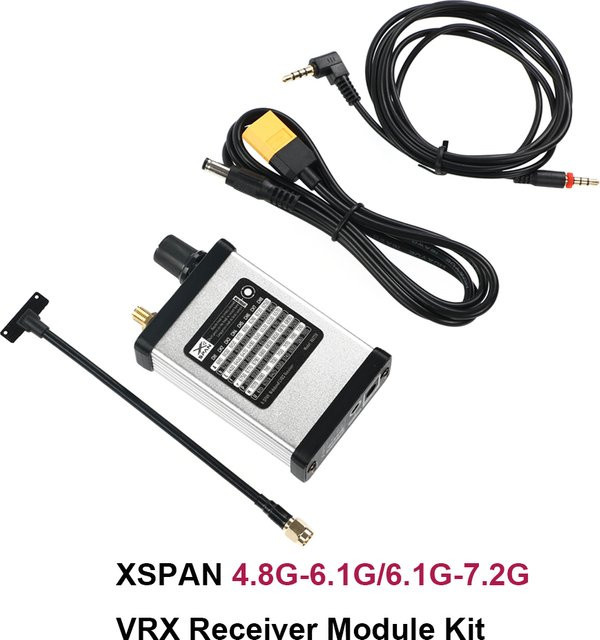 RUSHFPV XSPAN VRX Empfängermodul-Kit in Silber für RC FPV Drohnenrennen (4.8-6.1/6.1-7.2GHz) - Bild 1