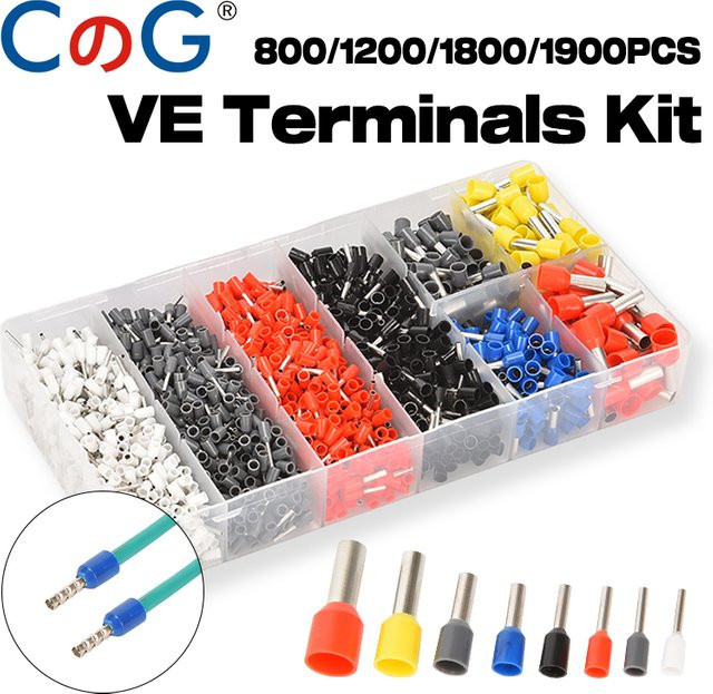 Aderendhülsen Set mit Draht Crimp Pin Terminals AWG22-7 in Multicolor - Bild 1