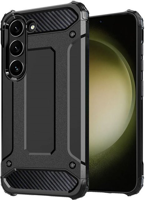 Techsuit Hybrid Armor Schutzhülle für Samsung Galaxy S23+ S916 in Schwarz - Bild 1