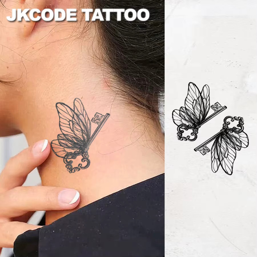 JKCODE TATTOO Kräutertattoo für Damen, wasserfest - Bild 2