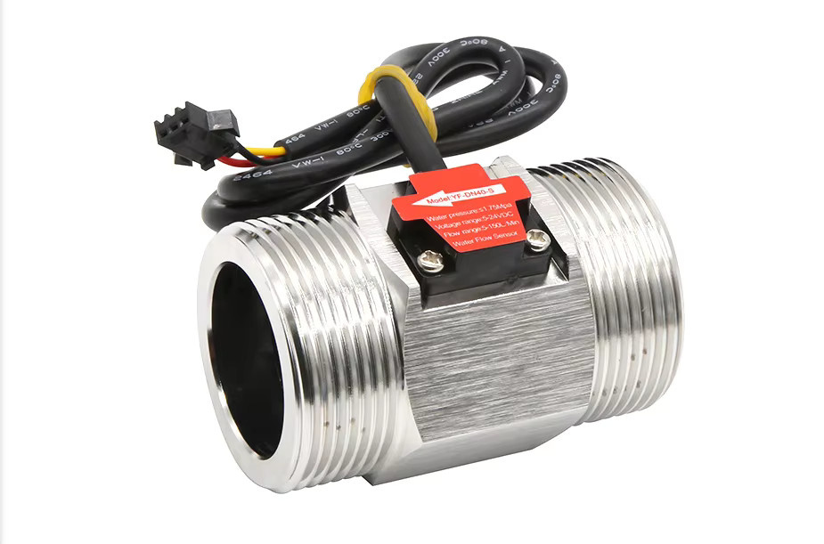 LOUCHEN ZM Edelstahl Hall Flow Sensor Durchflussmesser zur Flüssigkeitssteuerung in Silber - Bild 2