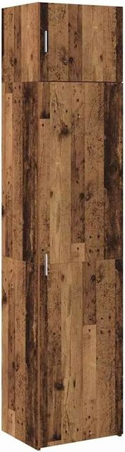 vidaXL Aufbewahrungsschrank Altholz in Braun aus Holzwerkstoff, B/T/H: 50 x 41 x 225 cm - Bild 1