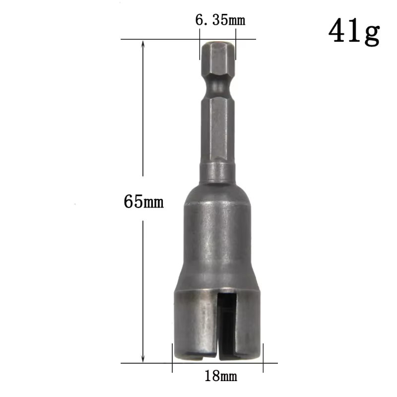 Galacok Schlitz-Steckschlüssel mit Schmetterlingsloch und sechseckigem Griff, 65 mm - Bild 2