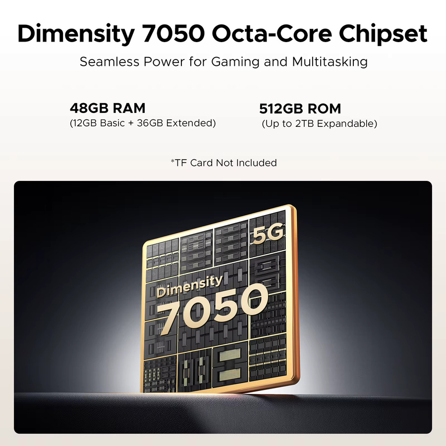 DOOGEE S200 X 5G Outdoor-Smartphone in Schwarz mit 6,72 Zoll Display, Dimensity 7050, 1,32 Zoll AMOLED Rückdisplay, 12GB RAM und 512GB Speicher sowie 10100mAh Akku - Bild 3
