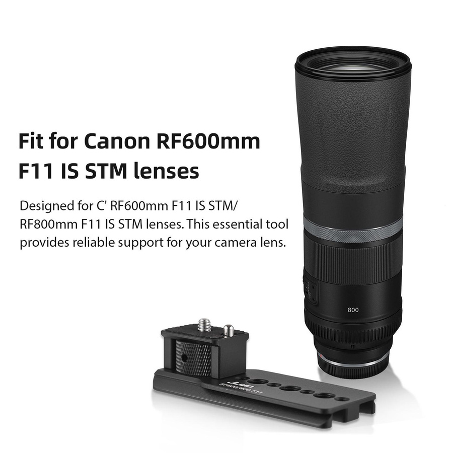 JLwin Kameraobjektiv-Stativhalterung Objektivkragen Ersatzfuß für Canon RF in Schwarz - Bild 4
