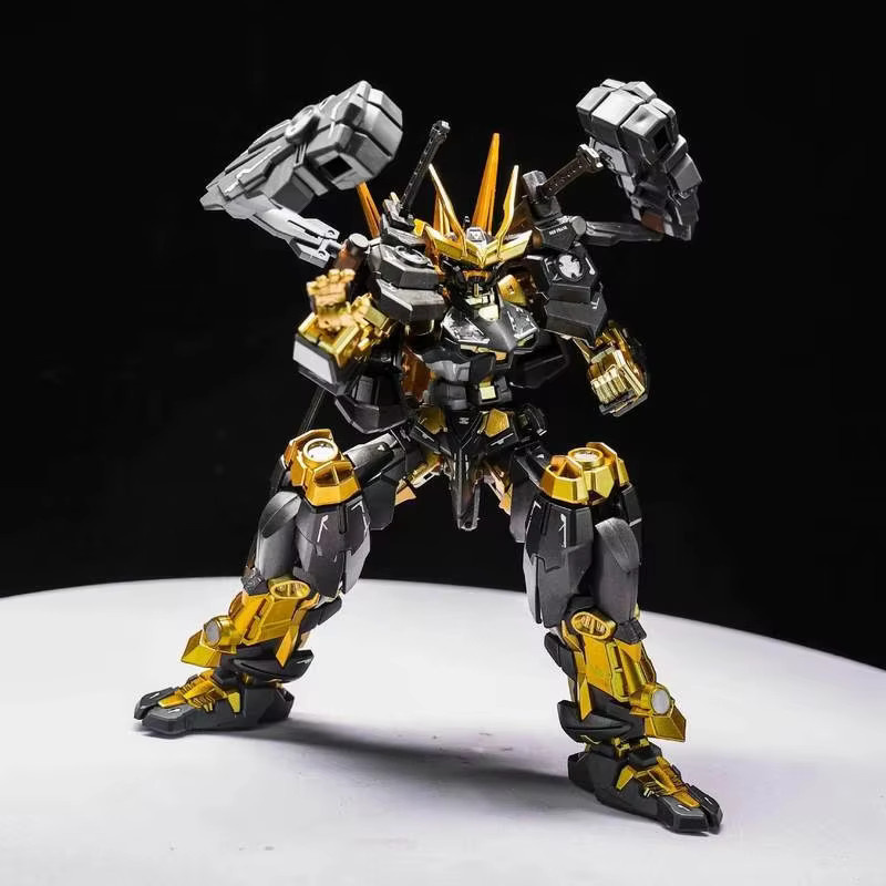 Bandai Hg Black Sengoku Astray King Four Swords & Double Sheath Robot Bausatz, Schwarz - Bild 2