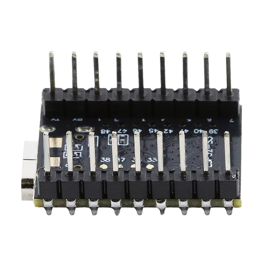 MINI ESP32-S3 Entwicklungsboard mit 4MB Flash und 400KB SRAM, 2.4G WLAN und Bluetooth 5.0, 18-Pin mit USB-C Anschluss, Schwarz - Bild 2