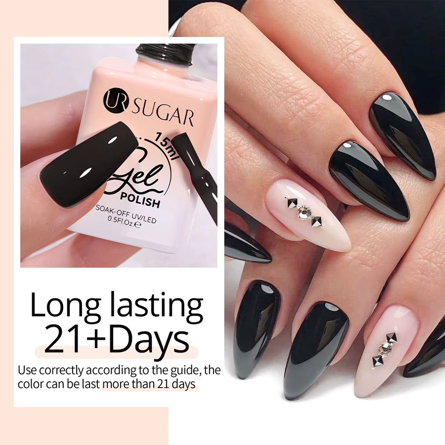 UR SUGAR Nagelgel, Schwarz, 15 ml - Bild 4