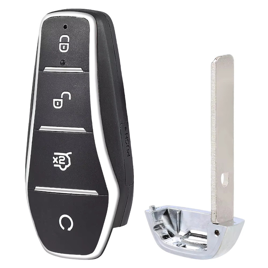 KEYECU Smart Remote Key Fob mit ID46 Chip für BYD Qin PLUS DM-i, Qin PLUS EV, Yuan PLUS und SONG, Farbe: Schwarz - Bild 2