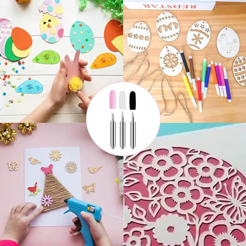 10 Stück IROVNE Ersatz-Schneidklingen aus Stahl für Cricut Joy und Joy Xtra Schneidemaschinen zum Schneiden von Vinyl und Stoff für deine DIY-Projekte - Bild 3