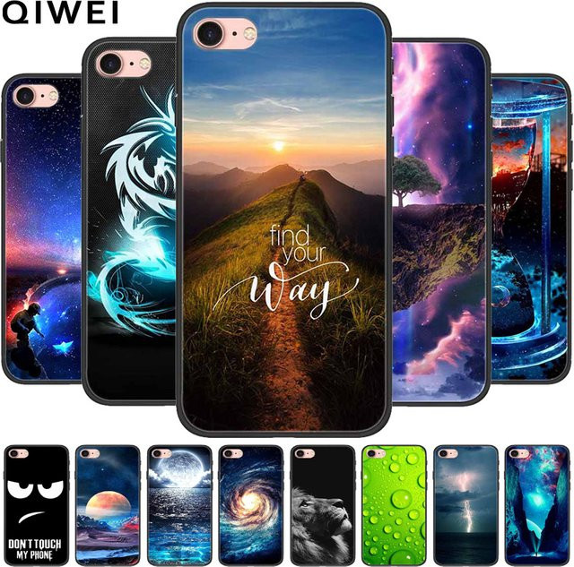 Stoßfeste Silikon TPU Handyhülle mit Tier-Motiv für Apple iPhone SE 2016 2020 2022, iPhone 5 5S, Multicolor - Bild 1