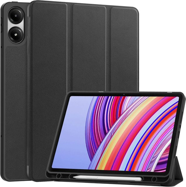 Xiaomi Smart Cover Tablet-Hülle für Redmi Pad Pro 12,1 Zoll mit Stifthalter und Ständer, Schwarz - Bild 1