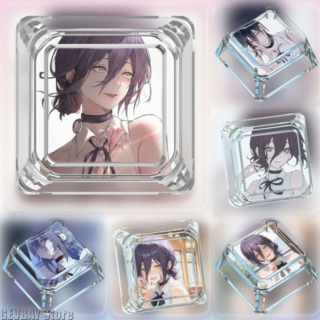 GEVBAY Anime Cartoon Tastenkappen für mechanische Tastaturen, Einzelne 1u Keycaps im Reze Charakter Design - Bild 1