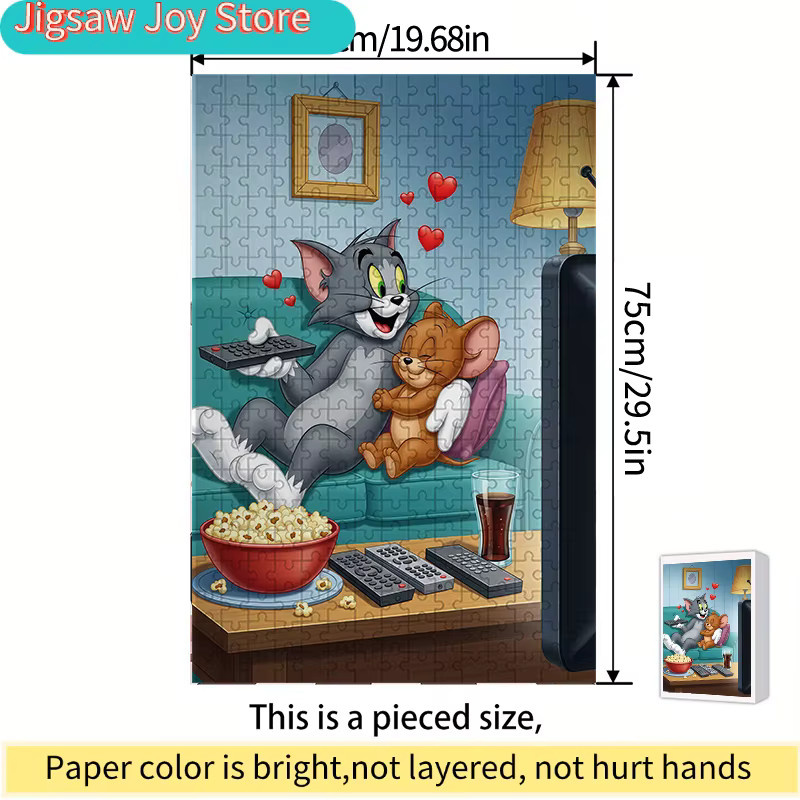 Warner Bros. Tom und Jerry Puzzle, bunt - Bild 3