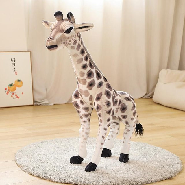 Pangcangshu Giraffen Plüschtier, grau, 100cm, ab 3 Jahre - Bild 1