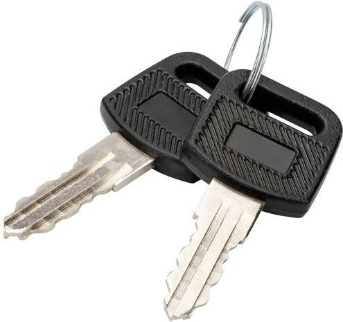 Digitus Netzwerkschrank-Schlüssel DN-KEY-WM für 10 Zoll und 19 Zoll Wandgehäuse der Dynamic und SOHO Serie, Schwarz/Silber - Bild 1