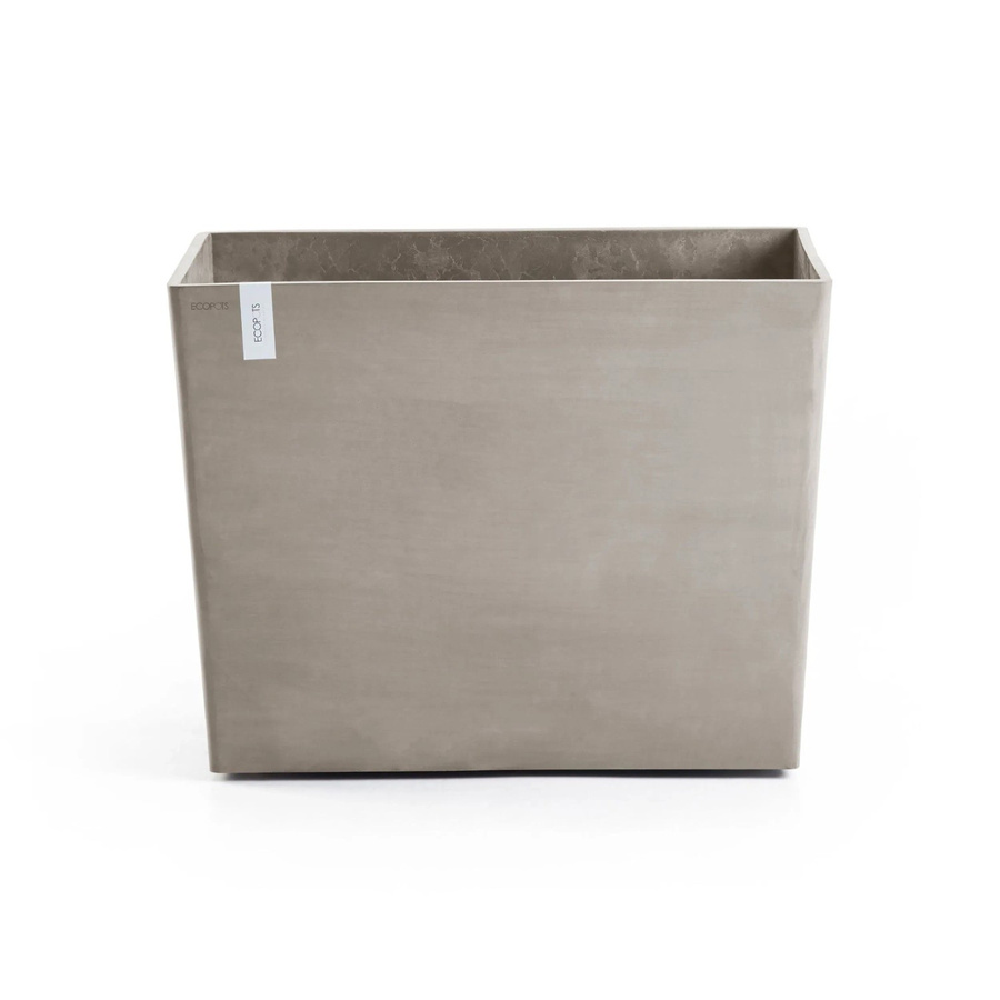 Ecopots Pflanztopf Paris mit Rollen in Braungrau, B/T/H: 85 x 40 x 65 cm - Bild 2
