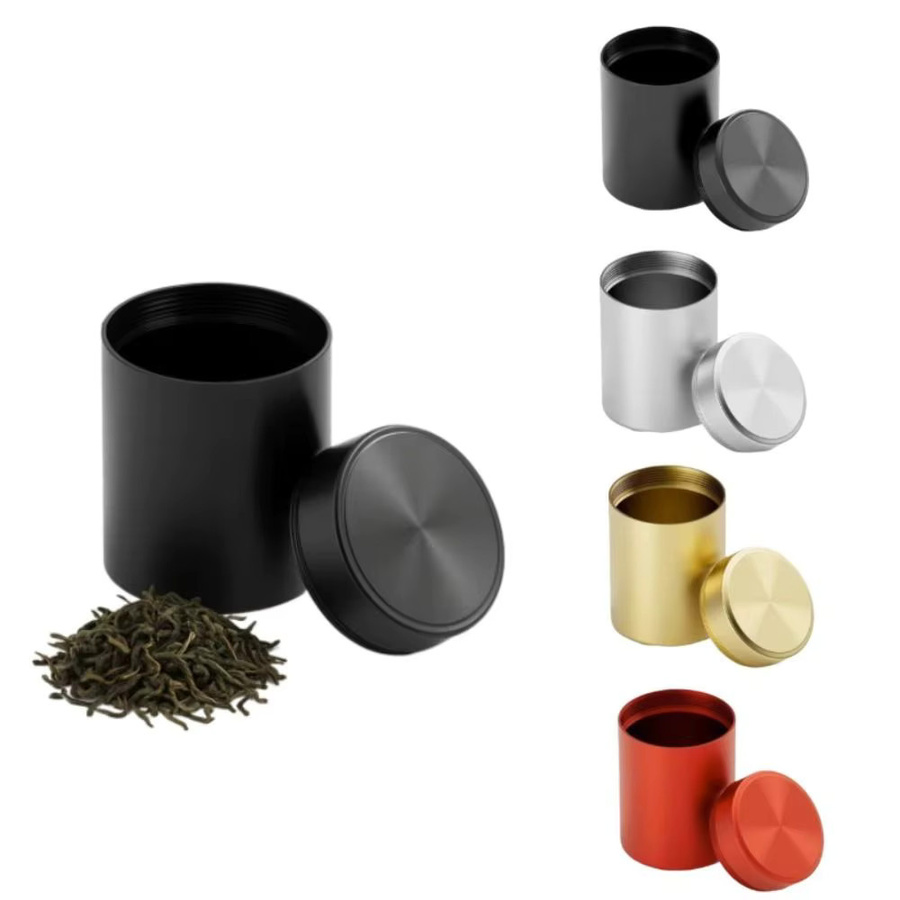 Tragbarer Mini Lebensmittelbehälter aus Glas und Aluminiumlegierung in Silber für Nüsse, Süßigkeiten oder Tee, feuchtigkeitsbeständig und ideal für Reisen - Bild 3