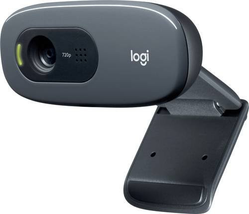 Logitech C270 HD-Webcam in Schwarz mit 720p HD-Video und USB-A Anschluss - Bild 1