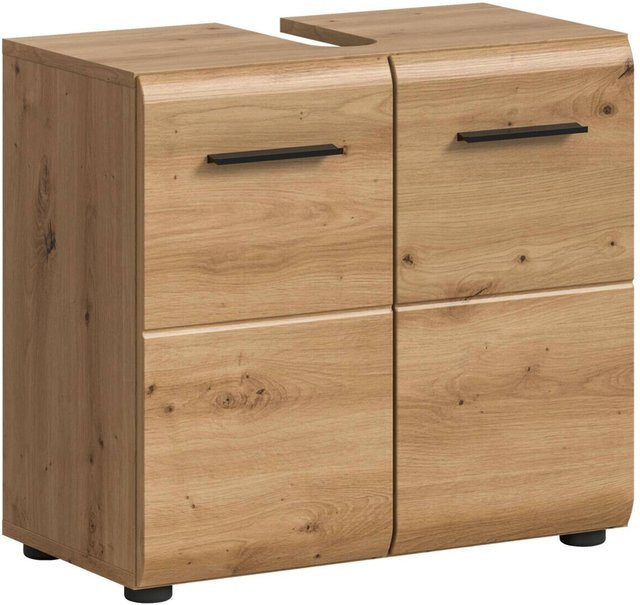 Waschbeckenunterschrank xonox.home Ice Artisan Oak Nachbildung Braun B/H/T: 60 x 54 x 30 cm - Bild 1