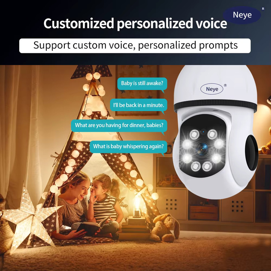 Neye S20 Smart Home Sicherheit Kamera mit 8MP 4K Auflösung, WiFi PTZ IP Kamera mit 10X Digital Zoom und automatischem Tracking in Weiß - Bild 2