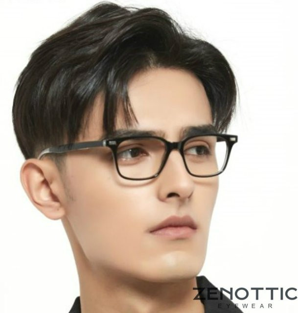 ZENOTTIC Korrektionsbrille Square, Vollrand, Kunststoff, Schwarz, Herren - Bild 1