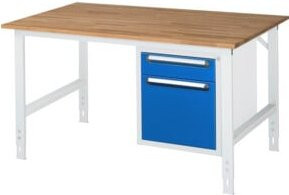 Rau Arbeitstisch Tom KM05 höhenverstellbar braun B/T/H: 150 x 100 x 76-108 cm - Bild 1