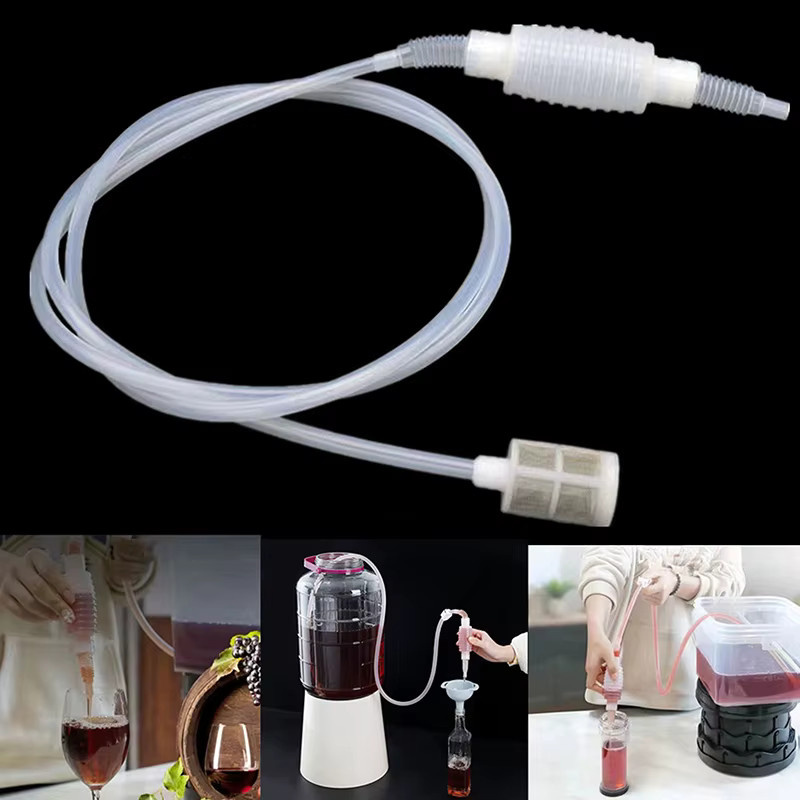 JETTING Brau-Siphon mit Schlauch und Pumpe aus lebensmittelechtem Kunststoff für Wein und Bier, transparent - Bild 4