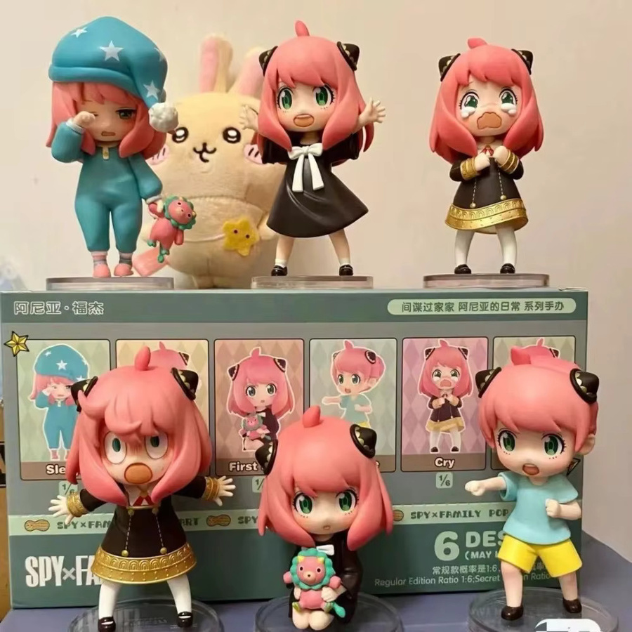 Bandai Spy X Family Anya, Handpuppen, Blindbox-Spielzeug, 1-6 Stück-Set - Bild 3