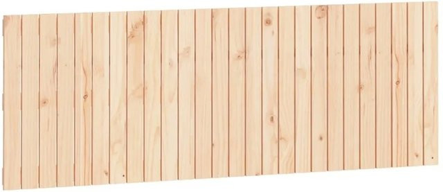 vidaXL Wand-Kopfteil aus Massivholz Kiefer in Braun und Beige, B/H/T: 166 x 60 x 3 cm - Bild 1