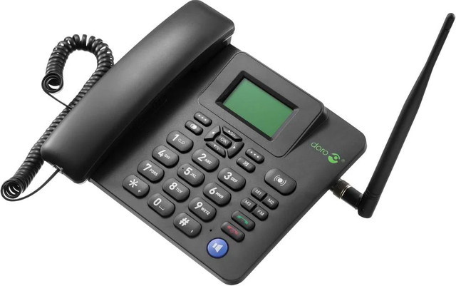 Doro 4100H Desktop-Mobiltelefon in Schwarz mit 4G/LTE und Bluetooth - Bild 1