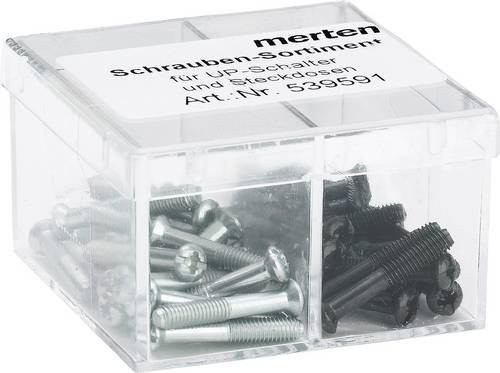 Merten Gewindeschrauben-Sortiment in Silber und Schwarz - Bild 1
