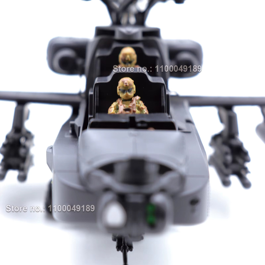 RC ERA C170 AH-64 Apache, RC-Helikopter, bürstenlos, mit 2 Handbemalten Tarnfarben-Pilotenfiguren - Bild 2