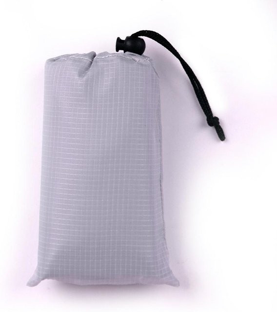 Super Six Ultraleichtes Tarp aus 210T Oxford Polyester, Grau, B/T: 140 x 100 cm - Bild 1