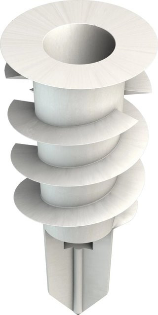 TOX Gipskartondübel Spiral 32 aus Kunststoff in Silber, 50 Stück - Bild 1