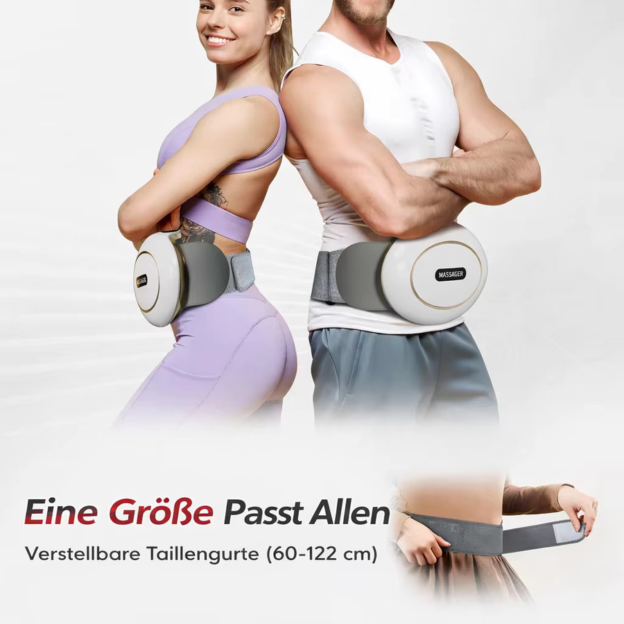 HIMOUTA Elektrisches Bauchmassagegerät, Weiß, Unisex - Bild 2