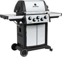Broil King Gasgrill Signet 390 in Schwarz und Silber mit Seitenbrenner, Rotisserie und Rollen - Bild 1