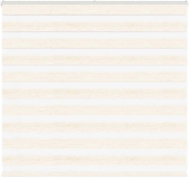 vidaXL Doppelrollo Day & Night in Marmorbeige aus Polyester, Breite: 155 cm, Höhe: 100 cm - Bild 1