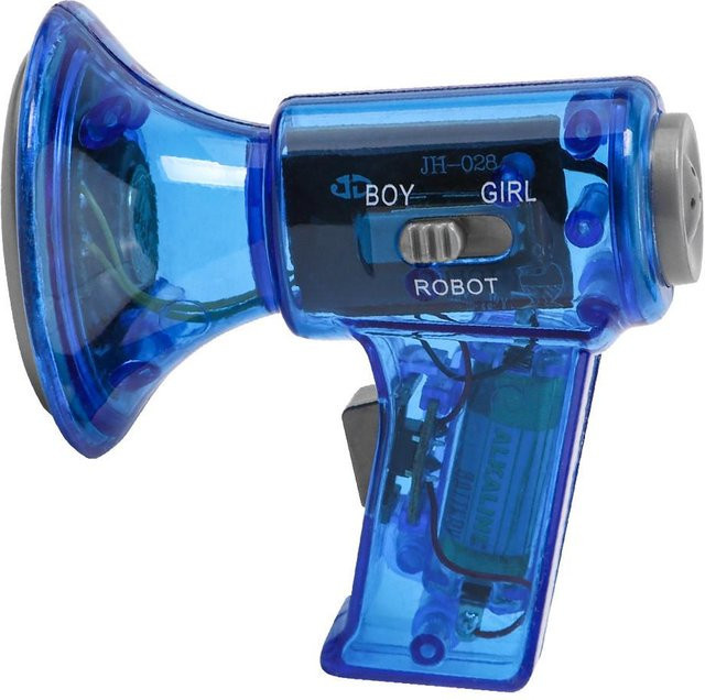 Multi-Voice-Changer-Verstärker, Spielzeuglautsprecher, 3 verschiedene Stimmen, blau - Bild 1