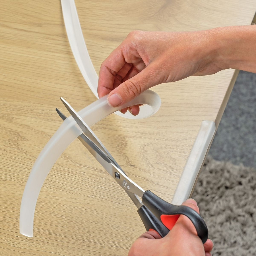 Reer 5-tlg. Ecken- und Kantenschutz-Set in Transparent zum Schutz vor Verletzungen mit Klebestreifen - Bild 6